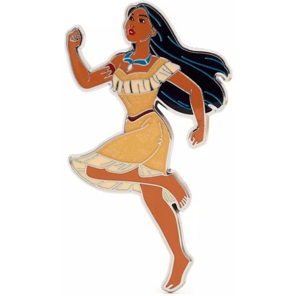 Pocahontas Running 2023 Glitter Dress Princess Poses Collection Pin Carded NWT